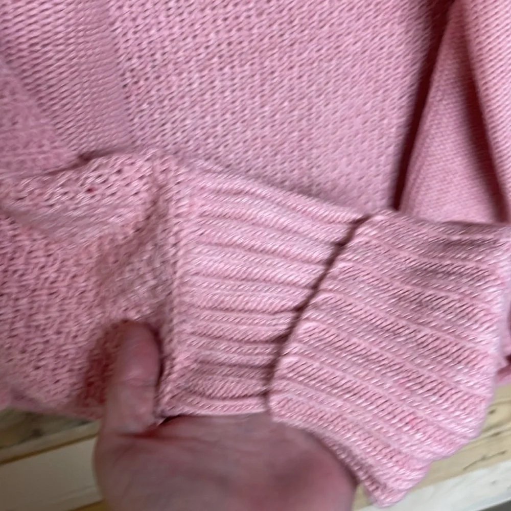 Pink size XL Cocoon Open Front Soft and Oversized Collared Sweater
